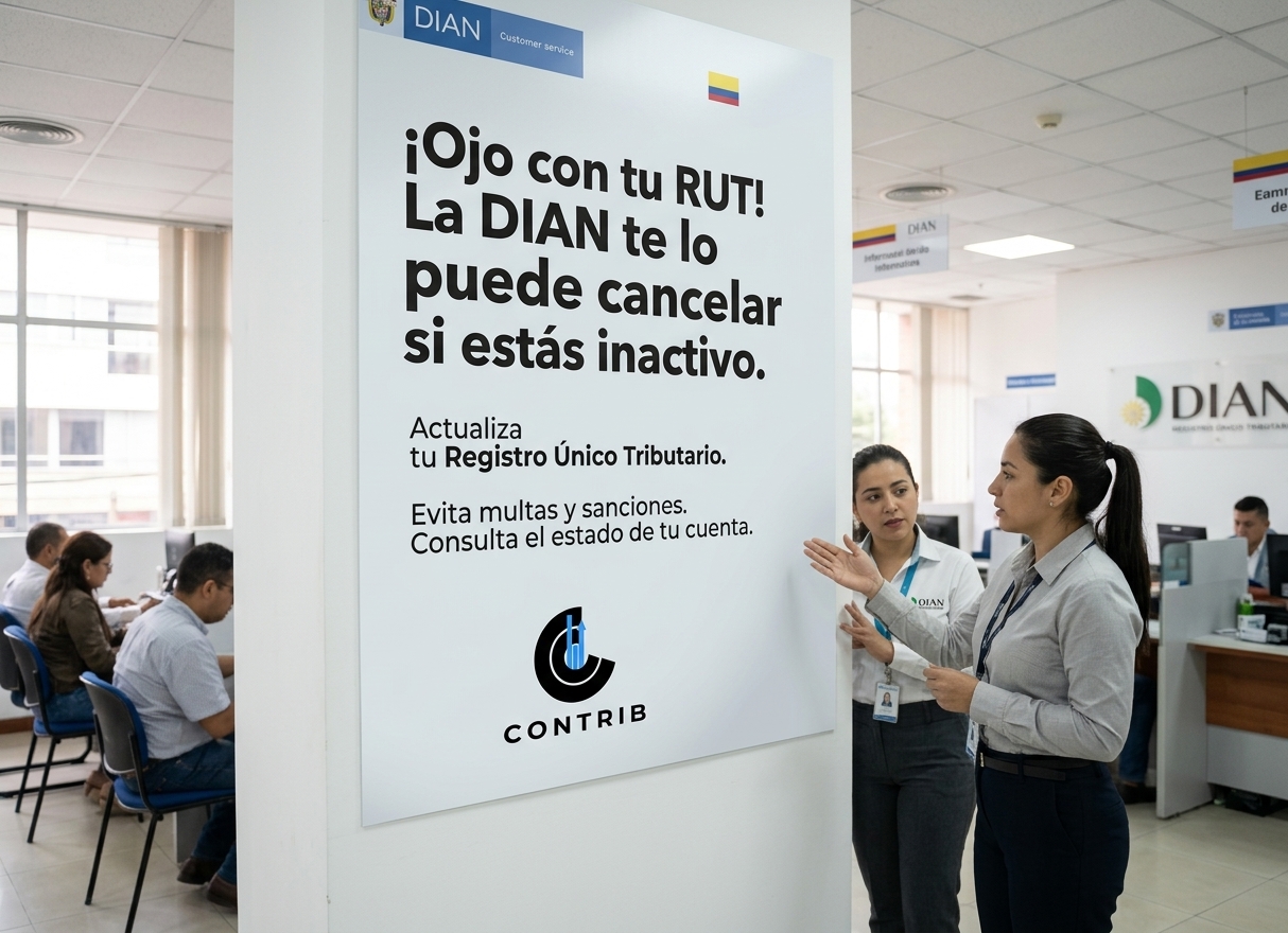 ¡Ojo con tu RUT! La DIAN te lo puede cancelar si estás inactivo.